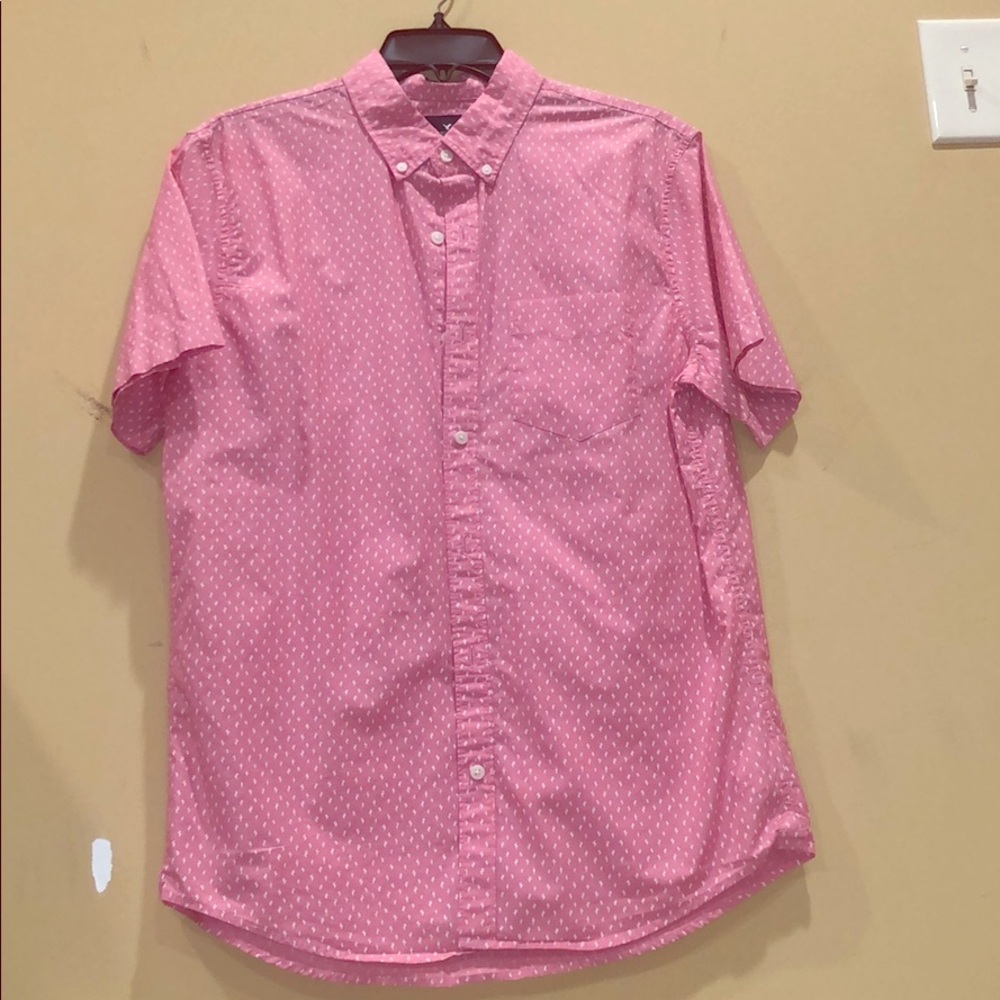 Seriously Soft American Eagle Pink and White Shirt